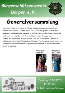 Generalversammlung - Info 2015