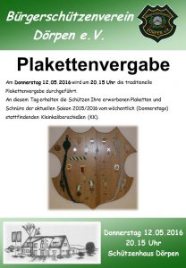 Plakettenvergabe 2016 - Flyer