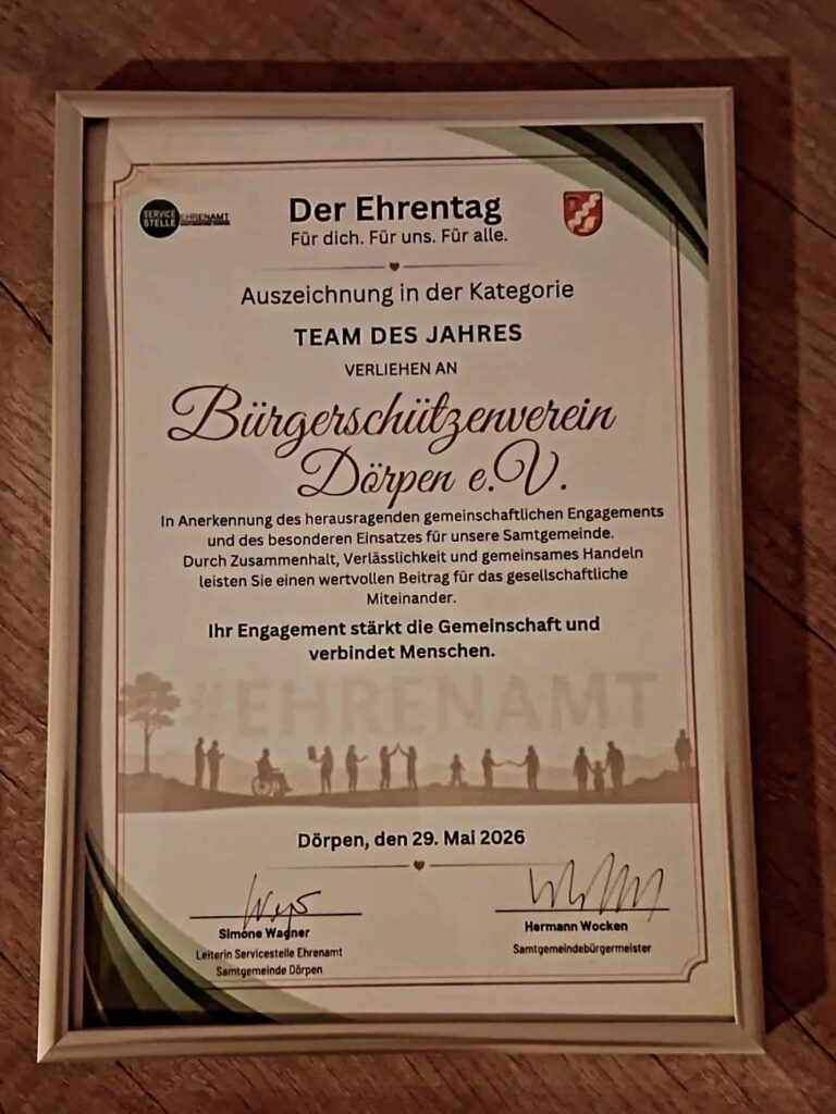 ehrenamt urkunde