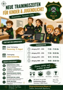 Training Kunder und Jugendschießgruppe